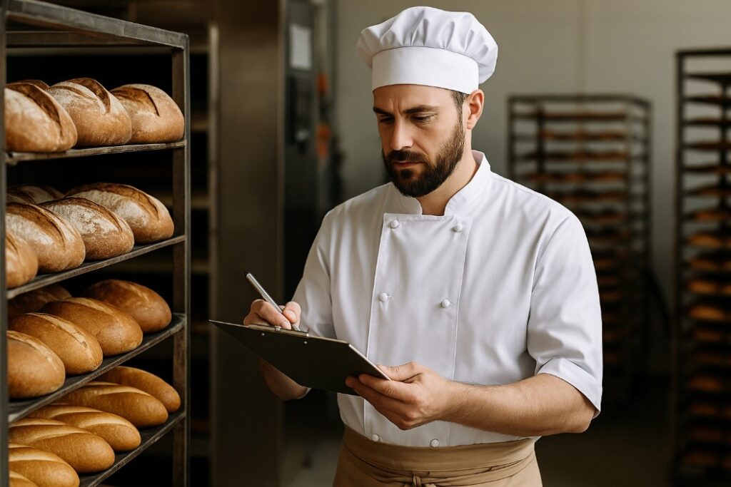 Hvad skal du kigge efter i en a-kasse, når du arbejder som bager?